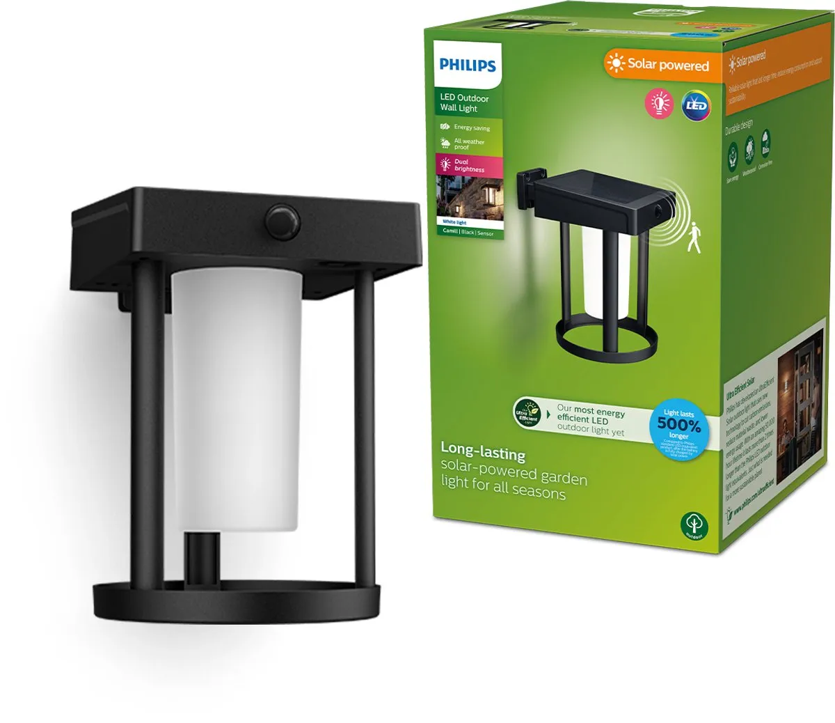 Philips Camill Solar Wandlamp 14cm