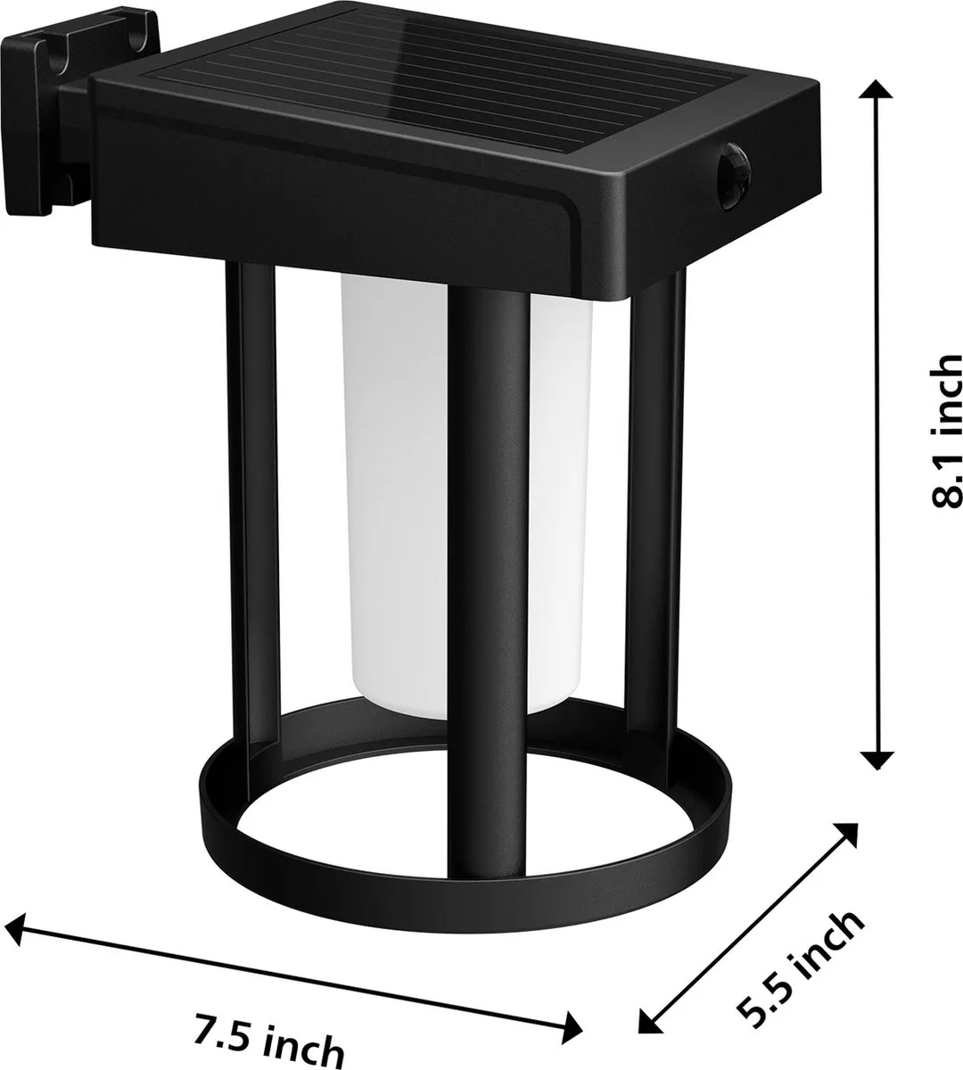 Philips Camill Solar Wandlamp 14cm - Warm Wit - Mix