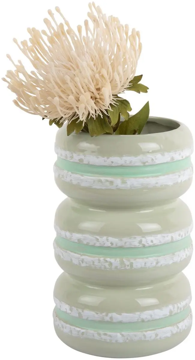 Present Time Macaron Vaas - Zachtgroen 9.3x19.5cm - afbeelding 2 van 3