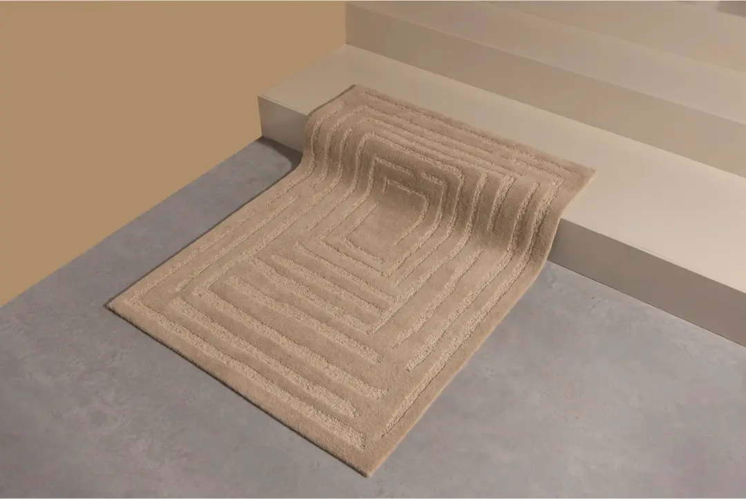 WOOOD Alicia Vloerkleed Wol 170x240cm - Zand - afbeelding 3 van 6