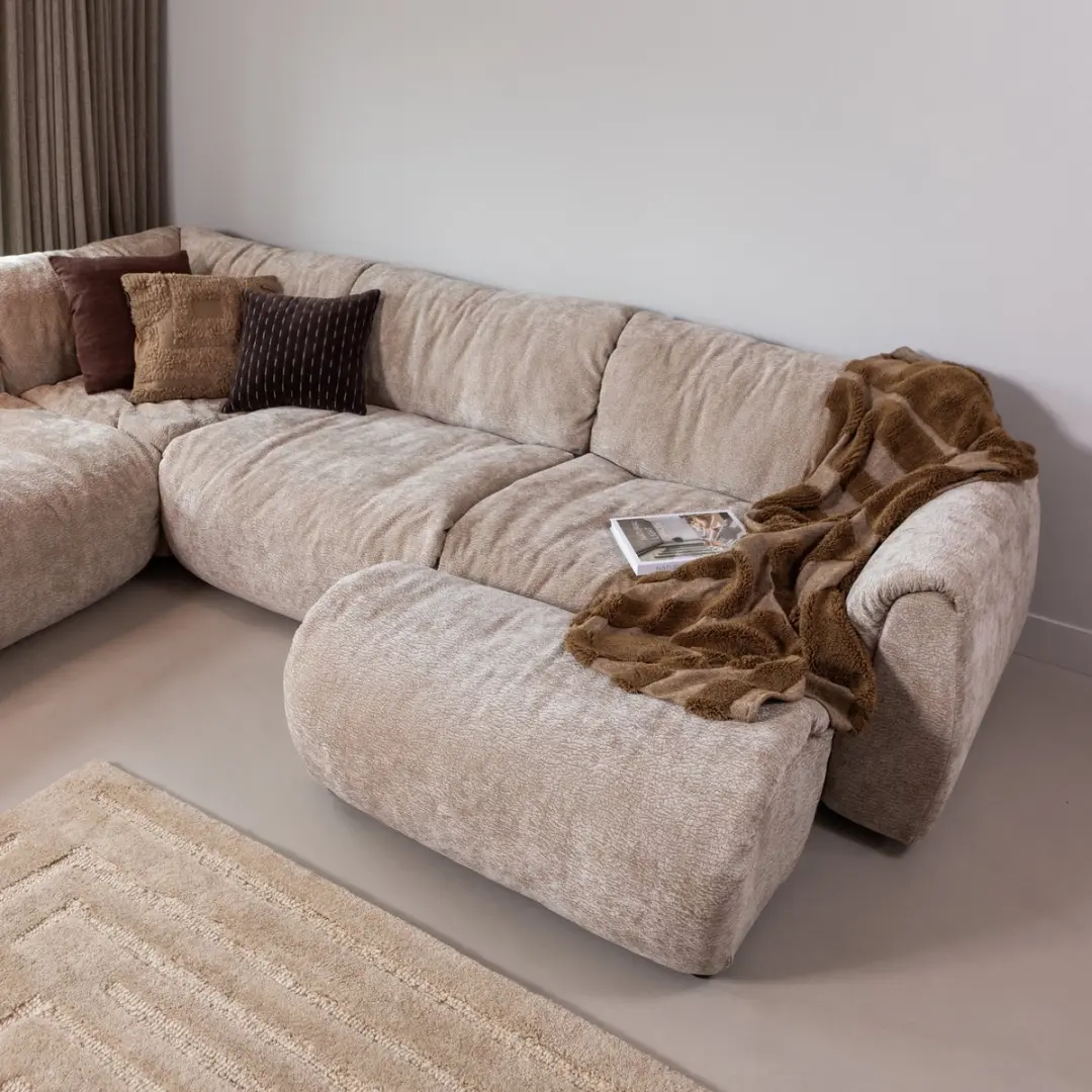 WOOOD Alicia Vloerkleed Wol 170x240cm - Zand - afbeelding 5 van 6