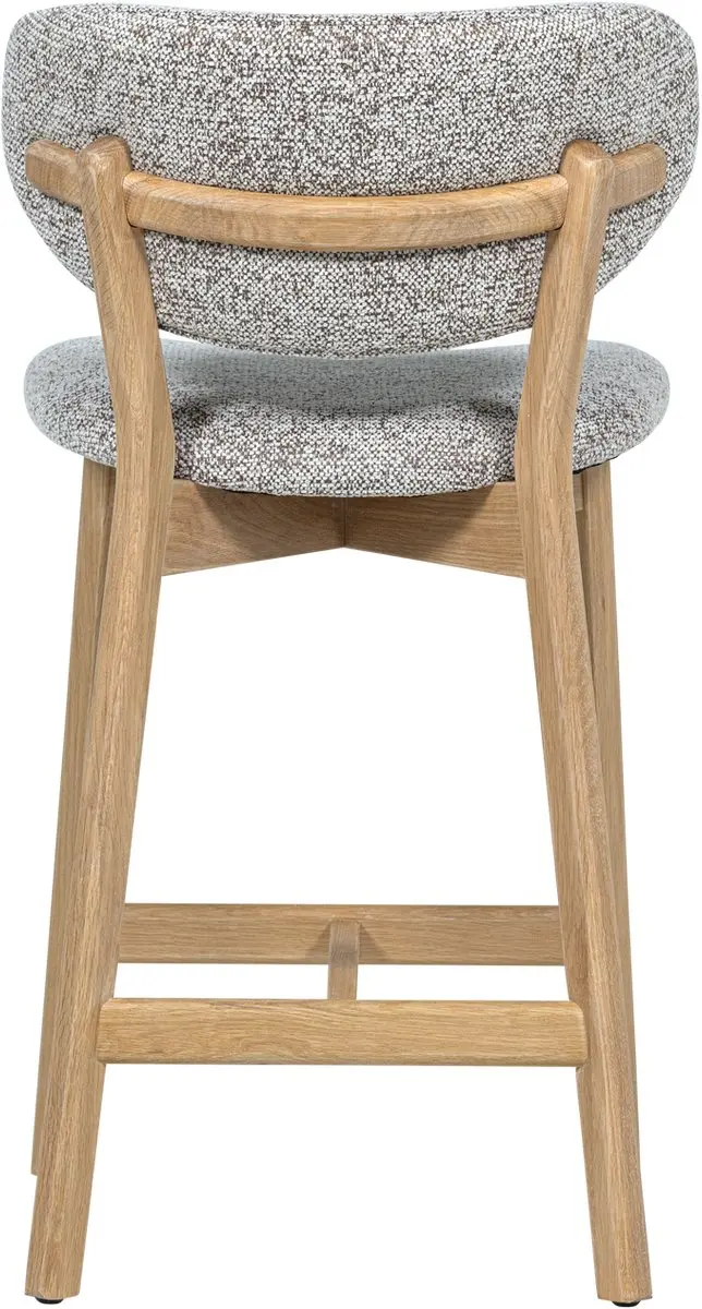 WOOOD Udar Barstoel Houten Frame - Naturel - afbeelding 5 van 6