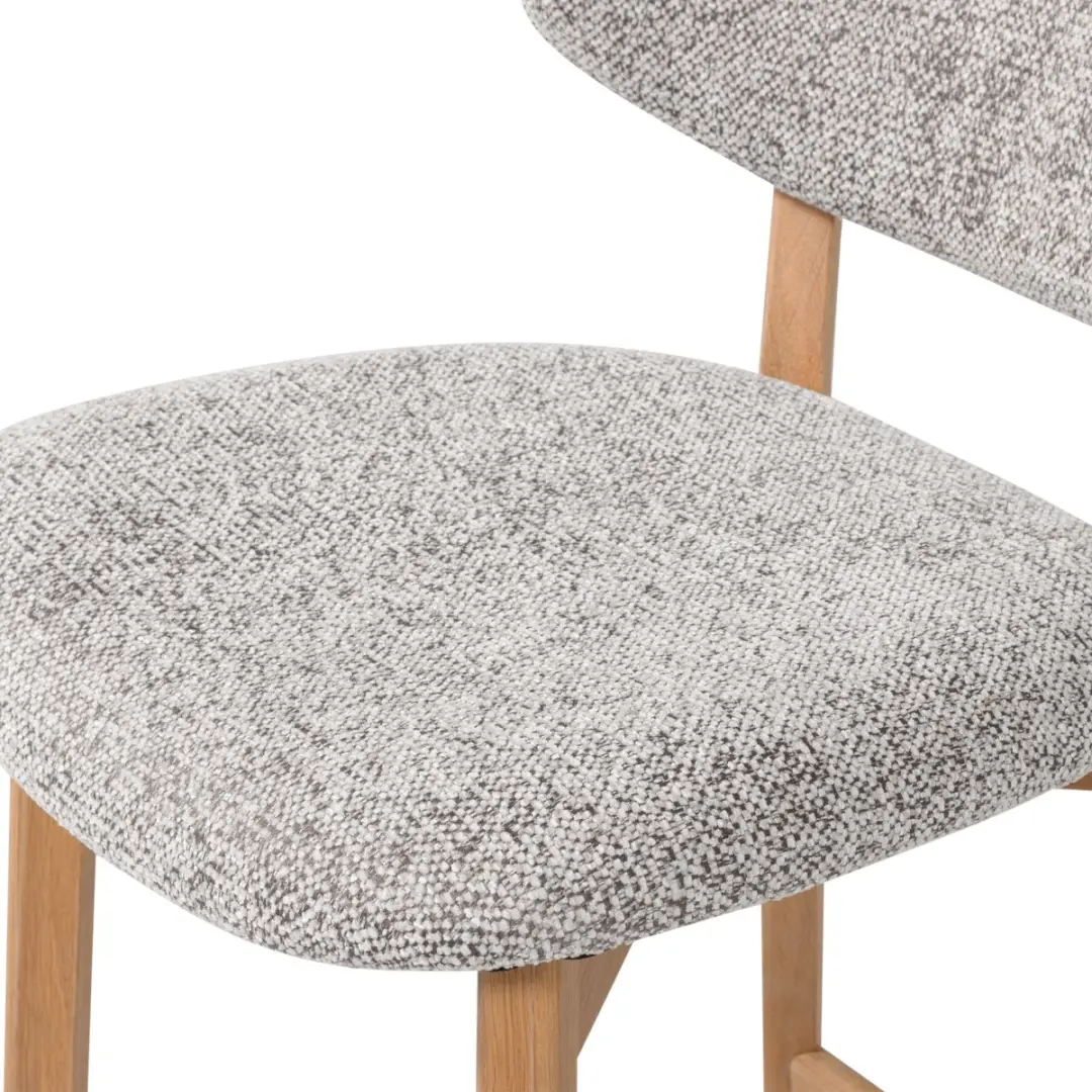WOOOD Udar Barstoel Houten Frame - Naturel - afbeelding 3 van 6