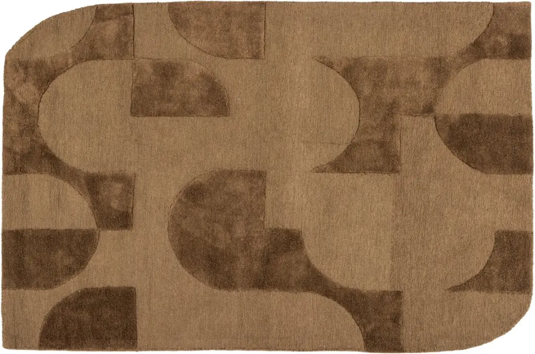 WOOOD Livo Vloerkleed 170x240cm Bruin