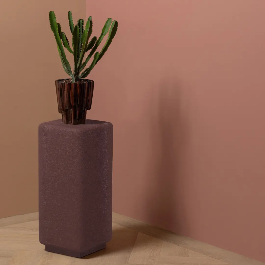 WOOOD Luen Plantenstandaard 70x30x30cm - Bruin - afbeelding 4 van 4