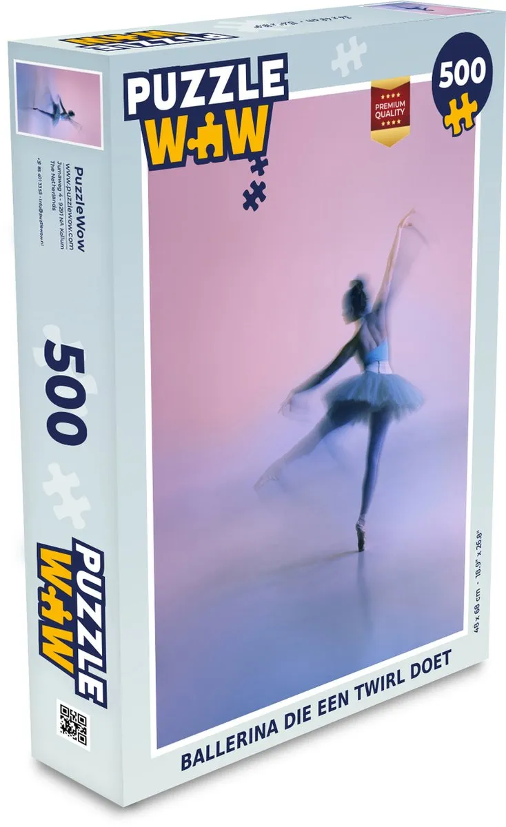 PuzzleWow Legpuzzel Ballerina Twirl 500 Stuks
