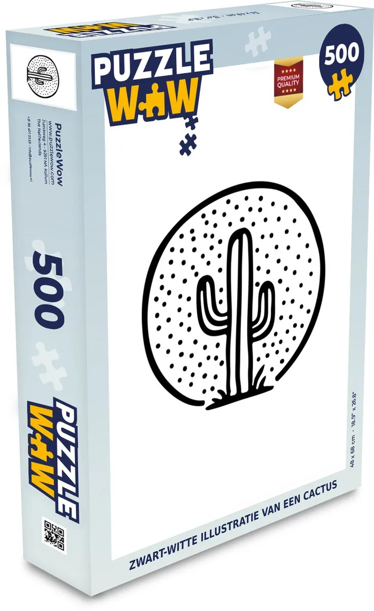 PuzzleWow Cactus Legpuzzel 500 Stuks
