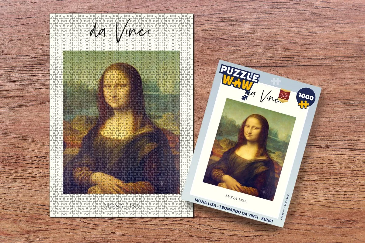 PuzzleWow Mona Lisa Legpuzzel 1000 Stuks - Multicolor
