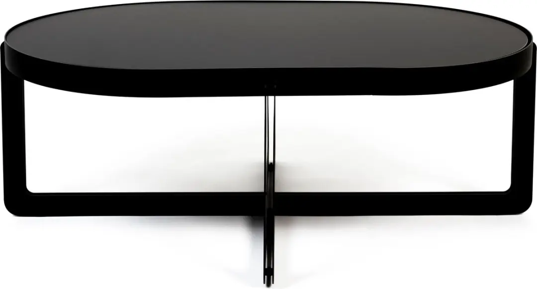 Zuiver Centre Salontafel Ovaal 102x68 cm Zwart