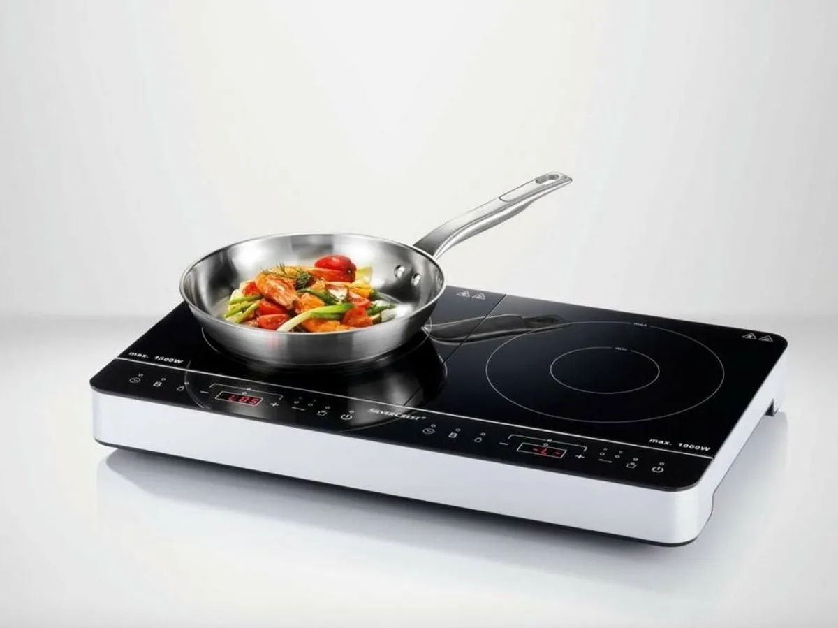 Silvercrest Dubbele Inductiekookplaat 3500W - Zwart
