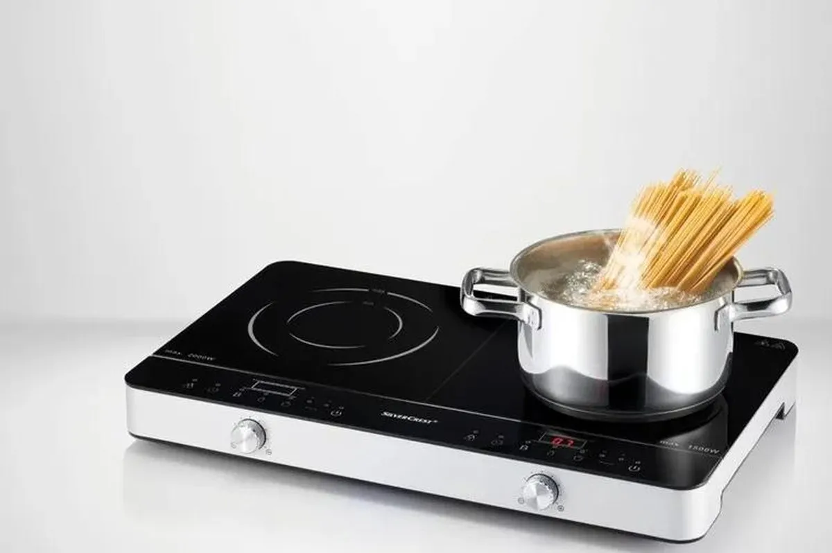 Silvercrest Dubbele Inductiekookplaat 3500W - Zwart