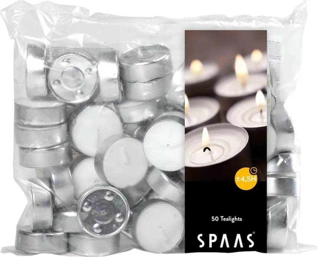 Spaas Theelichtjes/waxinelichtjes