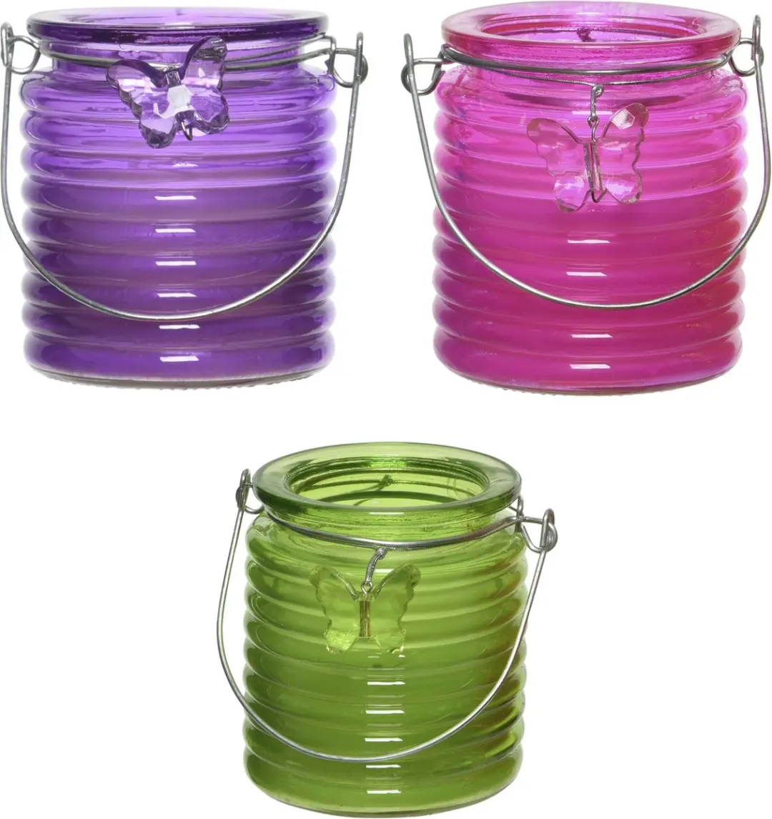 Citronella windlicht met kaars