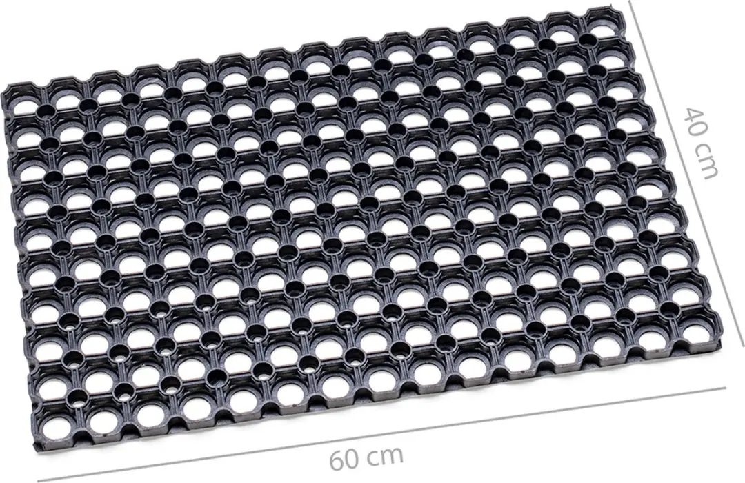Wicotex Ringmat 40x60cm - Zwart - afbeelding 4 van 4
