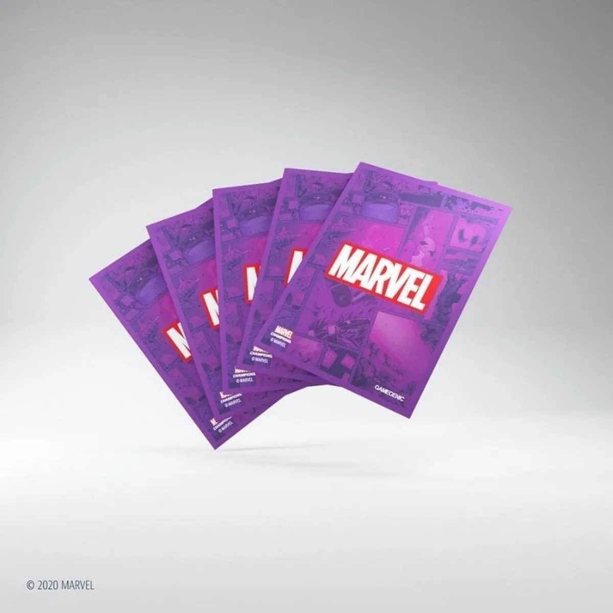 Marvel Champions Marvel Purple Board Game Sleeves 66x91mm - GGS10108ML