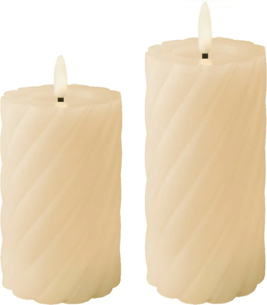 Lumineo luxe LED kaarsen/stompkaarsen