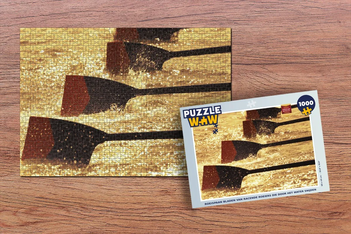PuzzleWow Roeiers Racen Puzzel 1000 Stuks - Multicolor