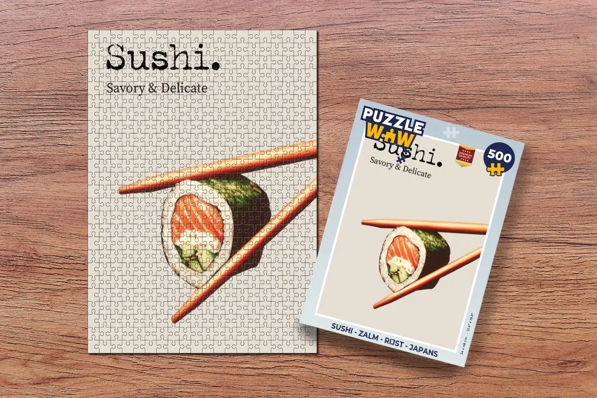 PuzzleWow Sushi Legpuzzel 500 Stuks - MPN 8721179514595