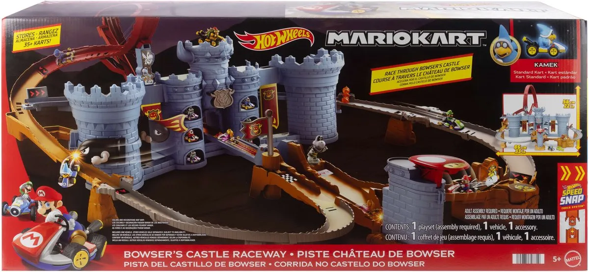 Hot Wheels Mario Kart Bowsers Kasteel Baanset JHD24
