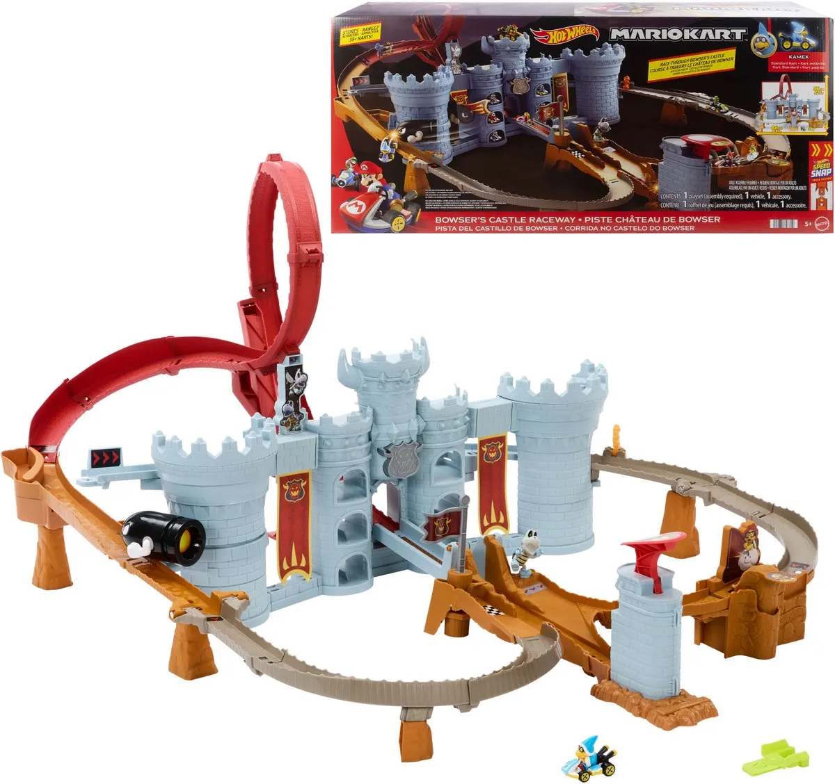 Hot Wheels Mario Kart Bowsers Kasteel Baanset JHD24