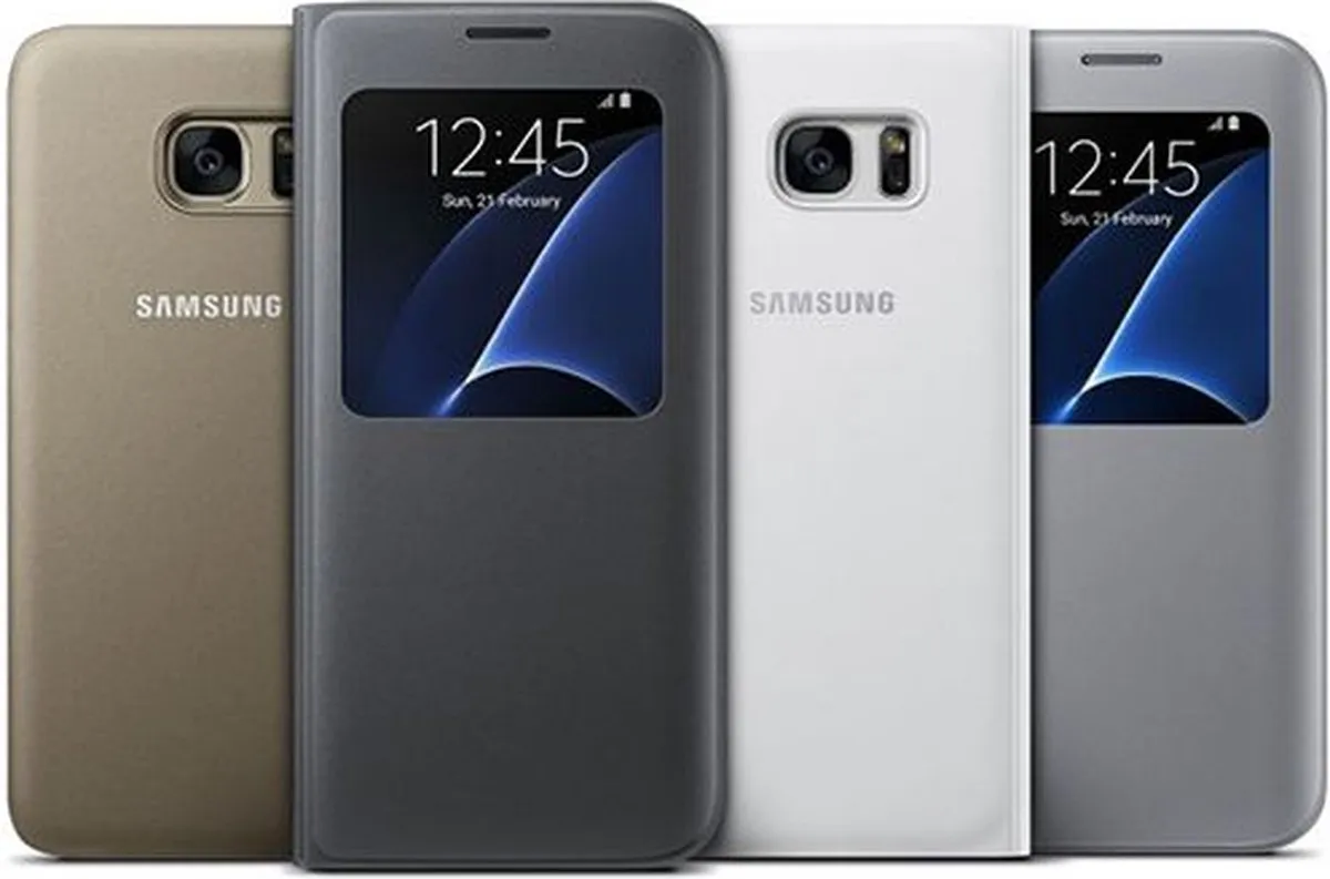 Samsung S View Cover EF-CG935PWEGWW - Wit
