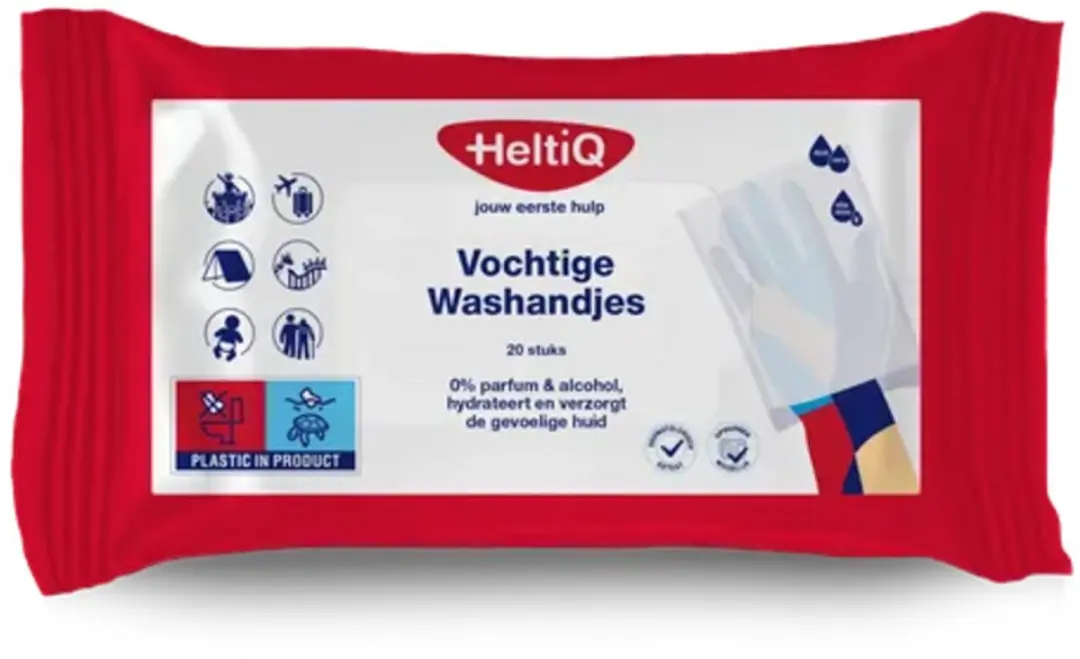 HeltiQ Vochtige Washandjes 20 Stuks