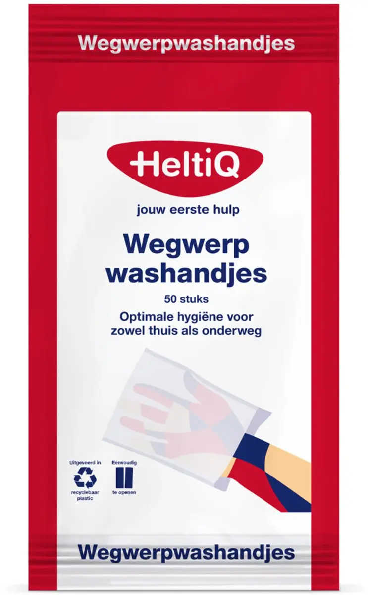 HeltiQ Wegwerpwashandjes 200 Stuks