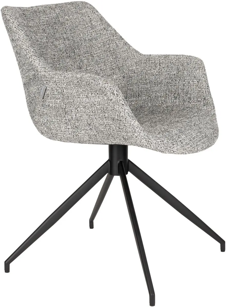 Zuiver Doulton Eetkamerstoelen Armleuning Grijs