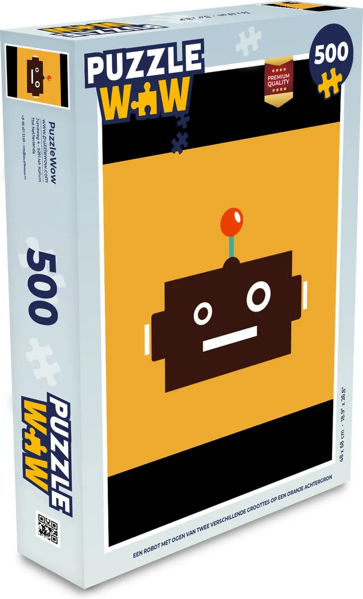 PuzzleWow Robot Gezicht 500 Stuks