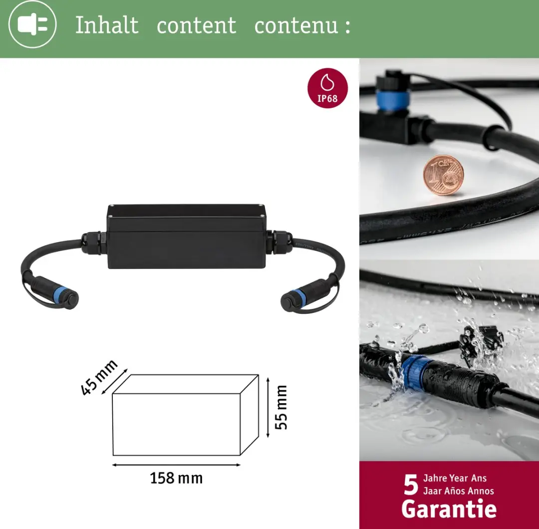 Paulmann Plug & Shine Aansluitdoos Loxone Dimmer 94498