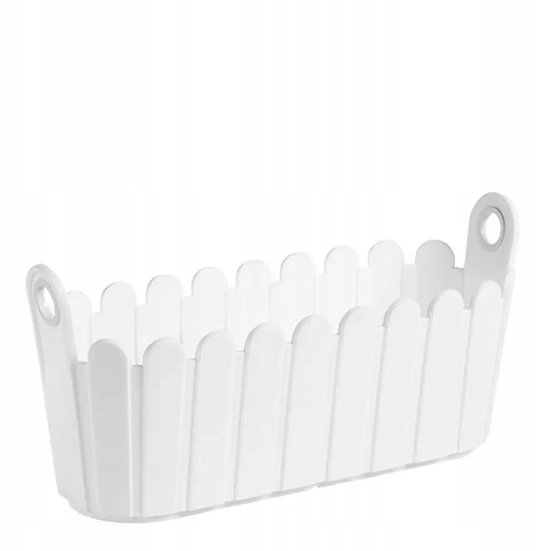 Emsa Jardiniere Bloempot Wit 40x16 cm Kunststof