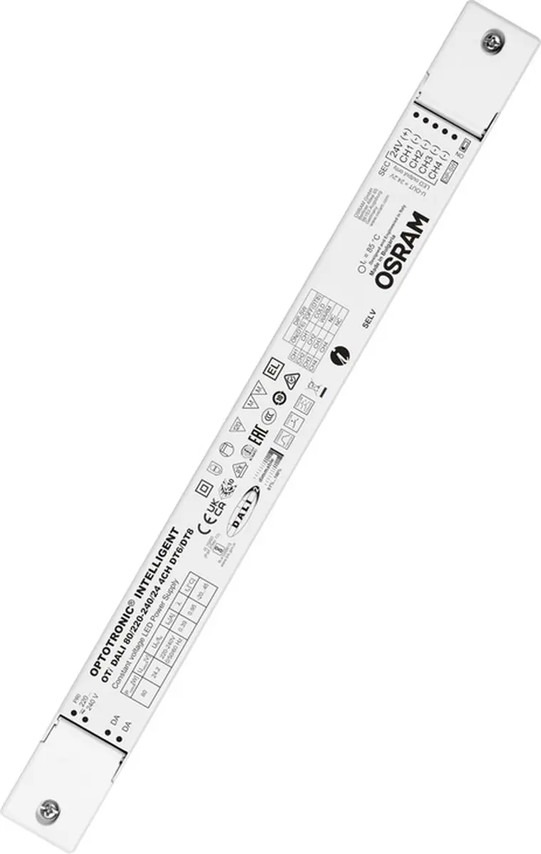 Osram Oti Dali 80/220-240/24 DT6/8 LED Driver - 4 Kanalen - afbeelding 2 van 2