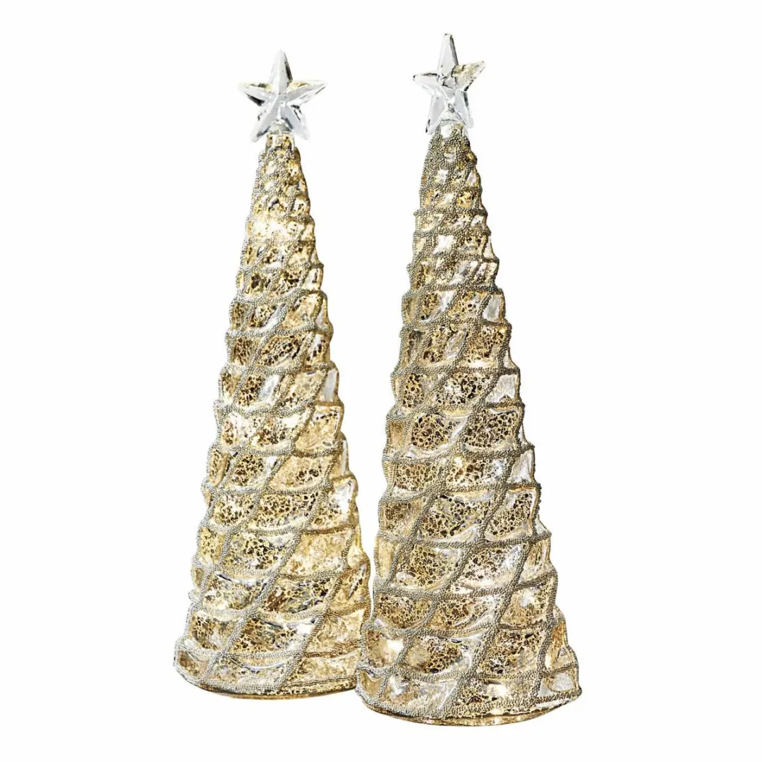 Loberon Sierboomset 2 Stuks Glitter Zilverkleurig - afbeelding 6 van 6