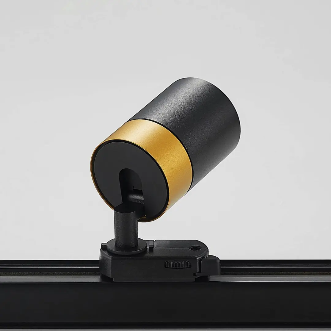Arcchio Nikora Railverlichting - Zwart/Goud - afbeelding 5 van 6