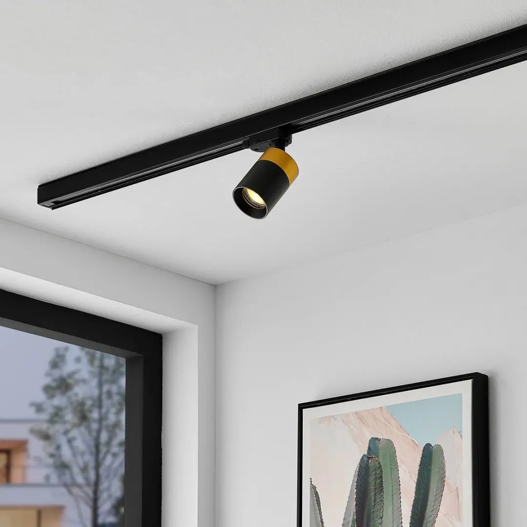 Arcchio Nikora Railverlichting - Zwart/Goud - afbeelding 6 van 6