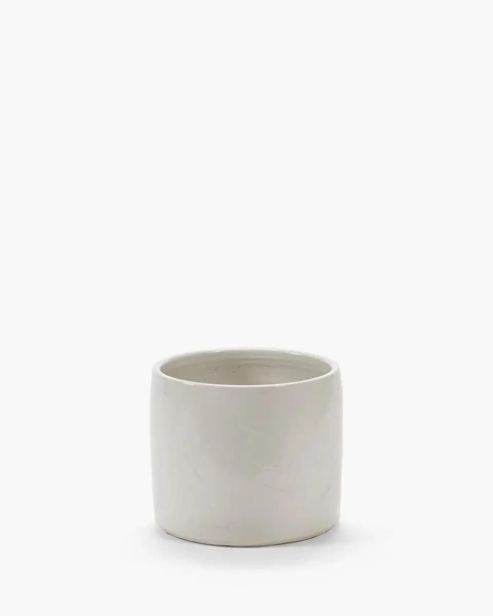 Serax Vincent Van Duysen Vaso 01 bloempot D15cm H12cm wit