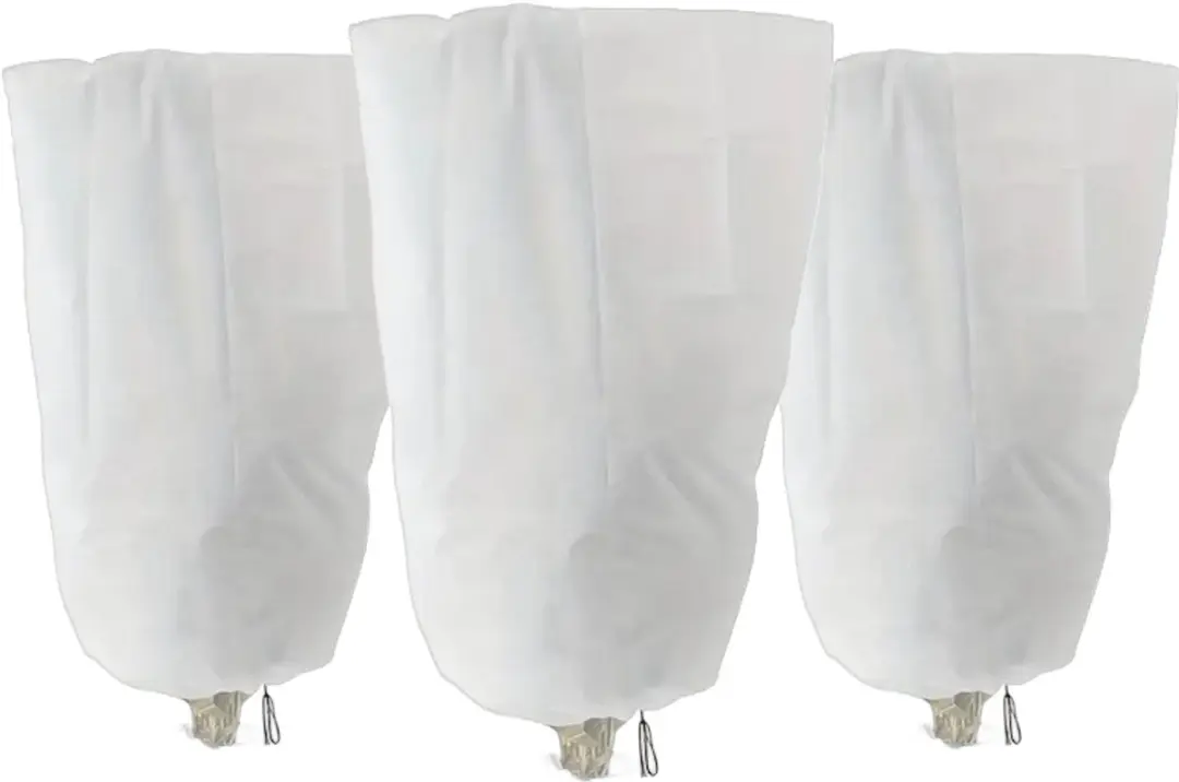 3 Plantenhoezen anti-vries met trekkoord 80x120cm 70g/m²