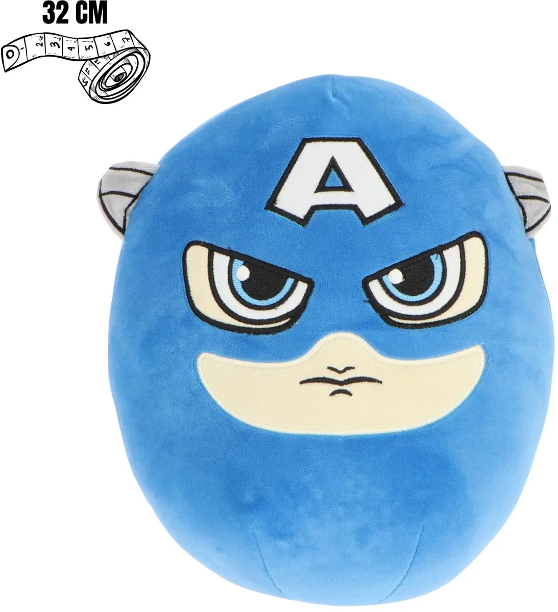 Marvel Avengers Squishy Captain America - 32cm - Multicolor