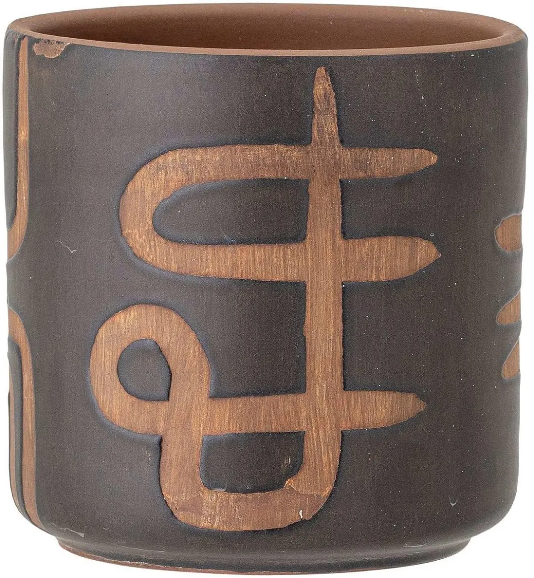 Bloomingville Bloempot terracotta bruin Abas 12cm