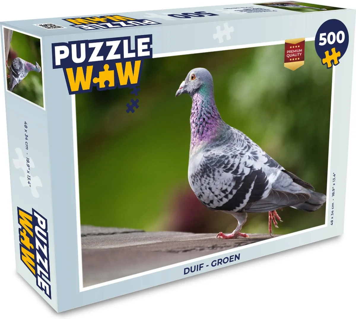 PuzzleWow Duif Legpuzzel 500 Stuks
