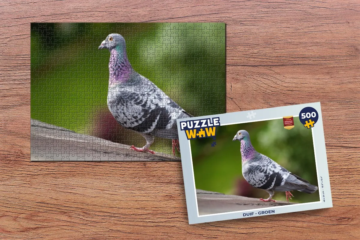 PuzzleWow Duif Legpuzzel 500 Stuks - Multicolor