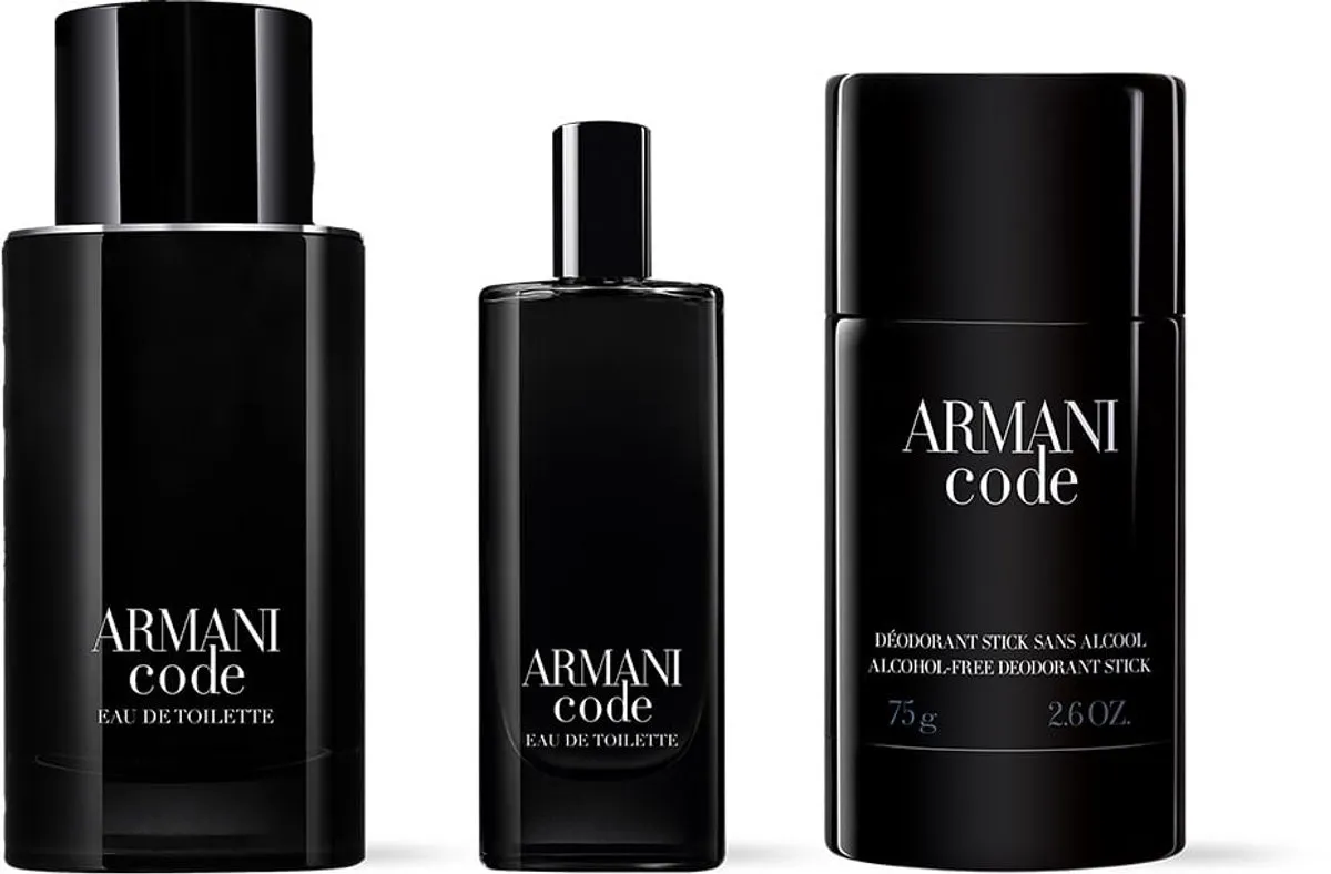 Armani Code Homme Giftset - Parfum 75ml + Tasspray 15ml + Deo 75g