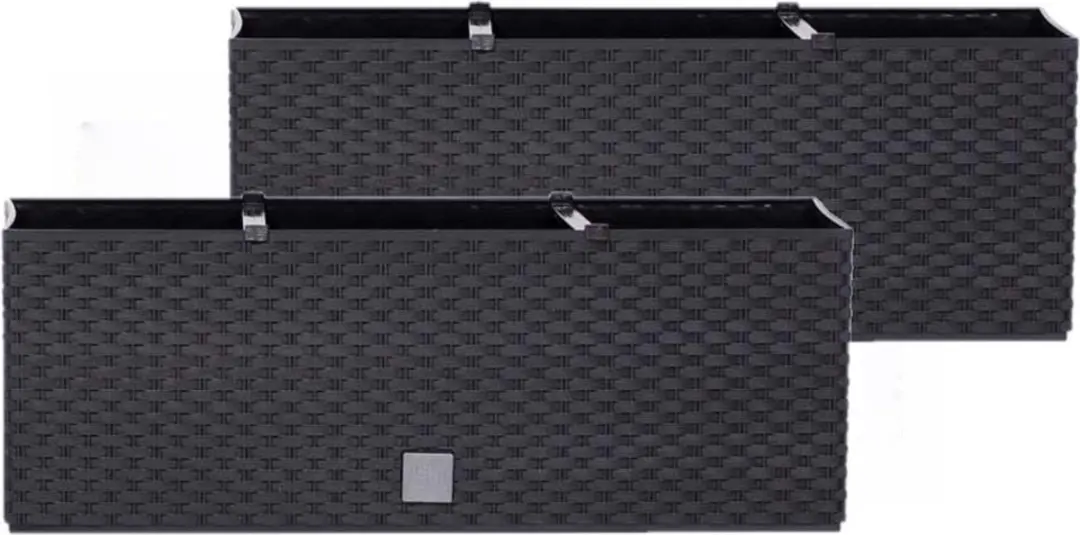 Prosperplast Rato Plantenbak 60x25x24cm - Antraciet - afbeelding 3 van 6