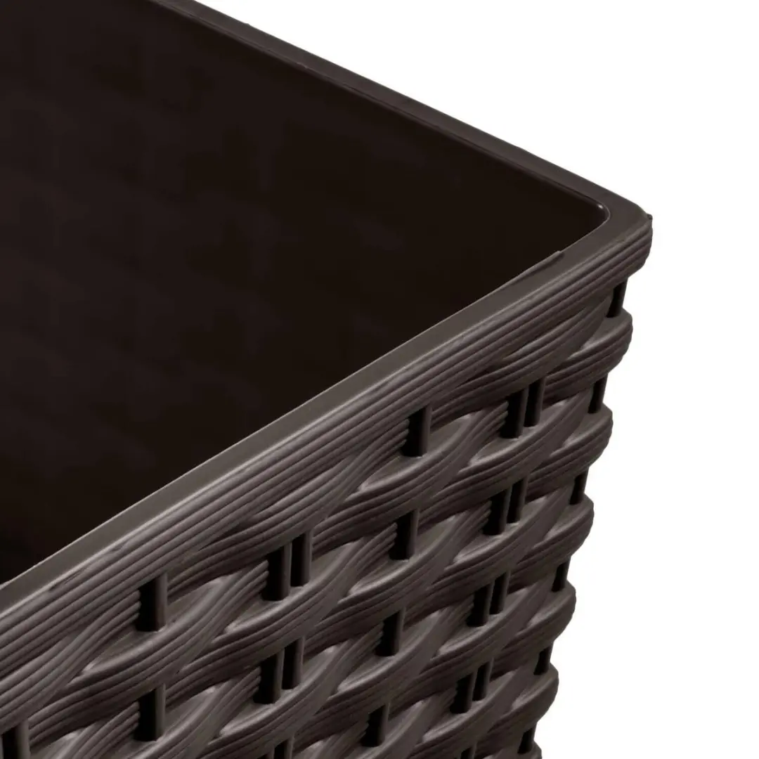 Prosperplast Rato Low Plantenpot 32x32x33cm - Bruin - afbeelding 5 van 6
