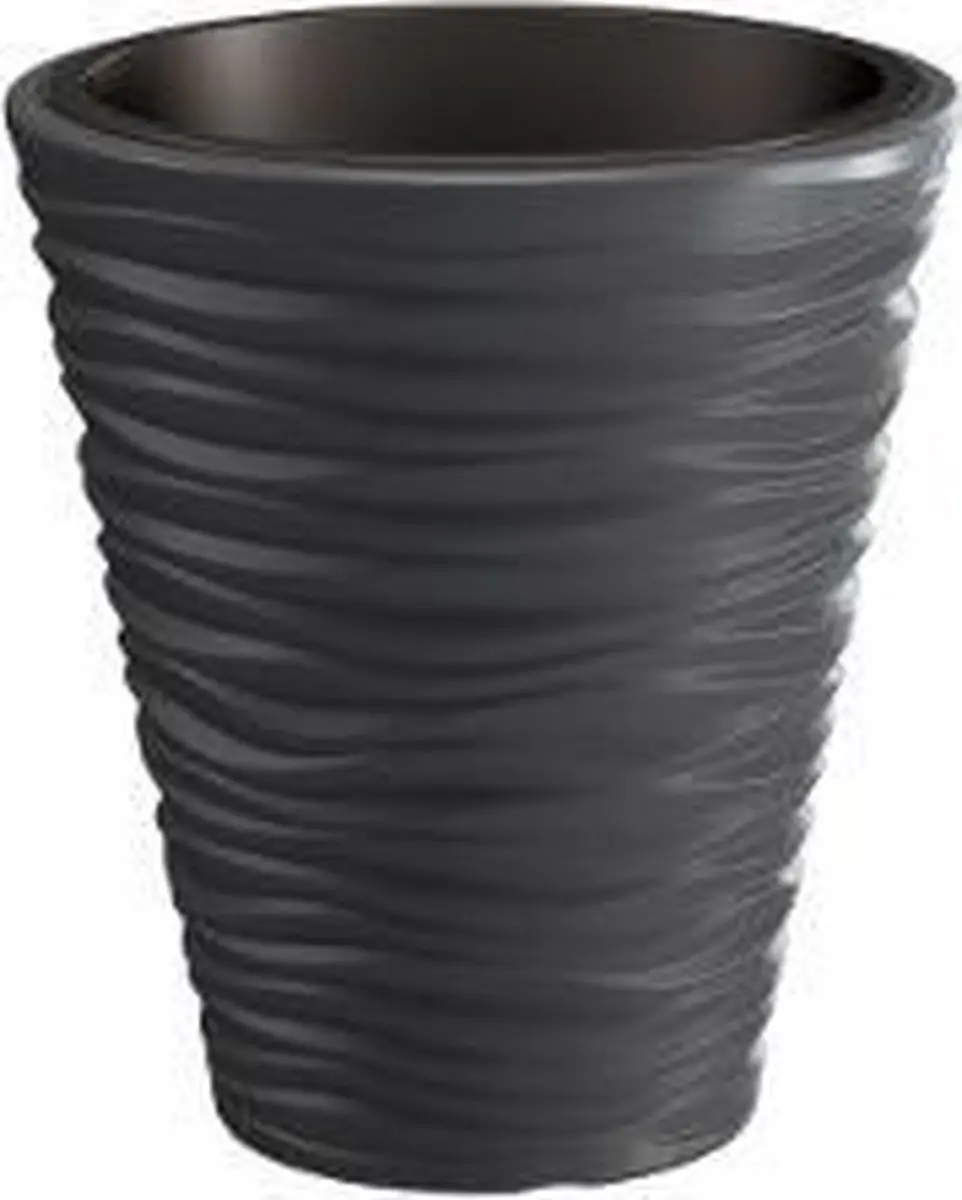 Bloempot Buiten Rond Sand 35cm ANTRACIET Prosperplast
