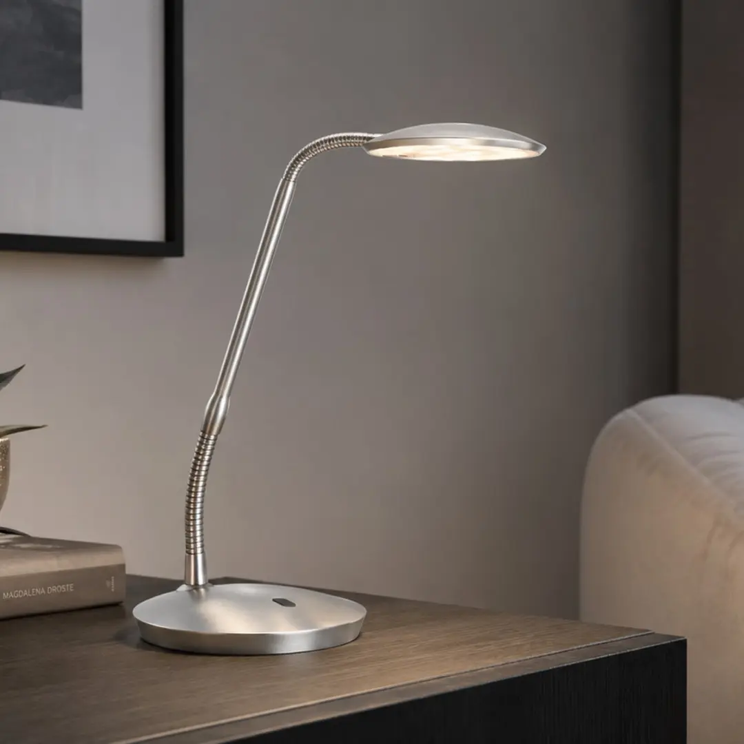Steinhauer Exclusive Zenith2 LED Tafellamp 8W - Zilver - afbeelding 6 van 6