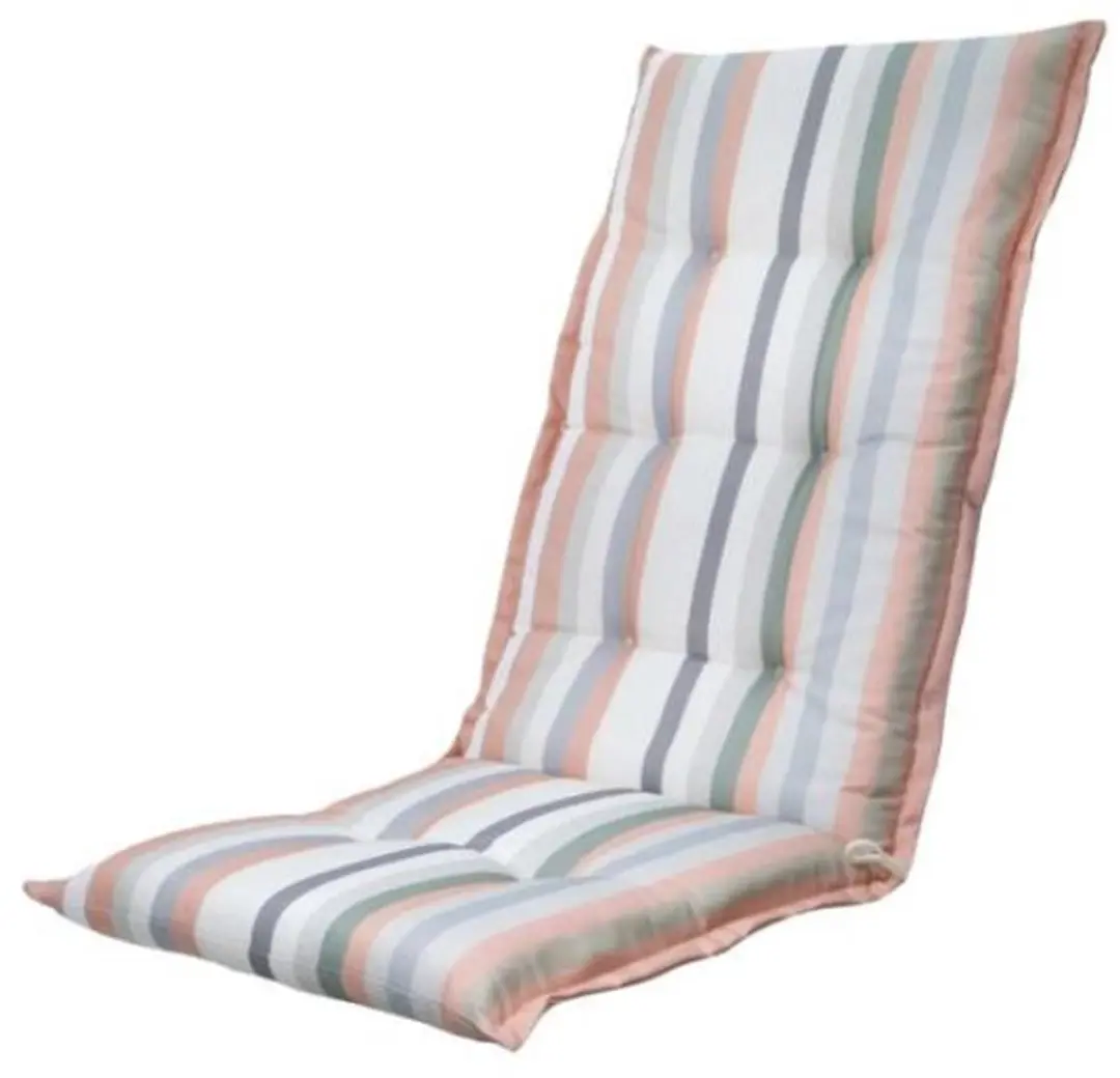 Kussen hoge rug ca.123x50cm Righe salmone