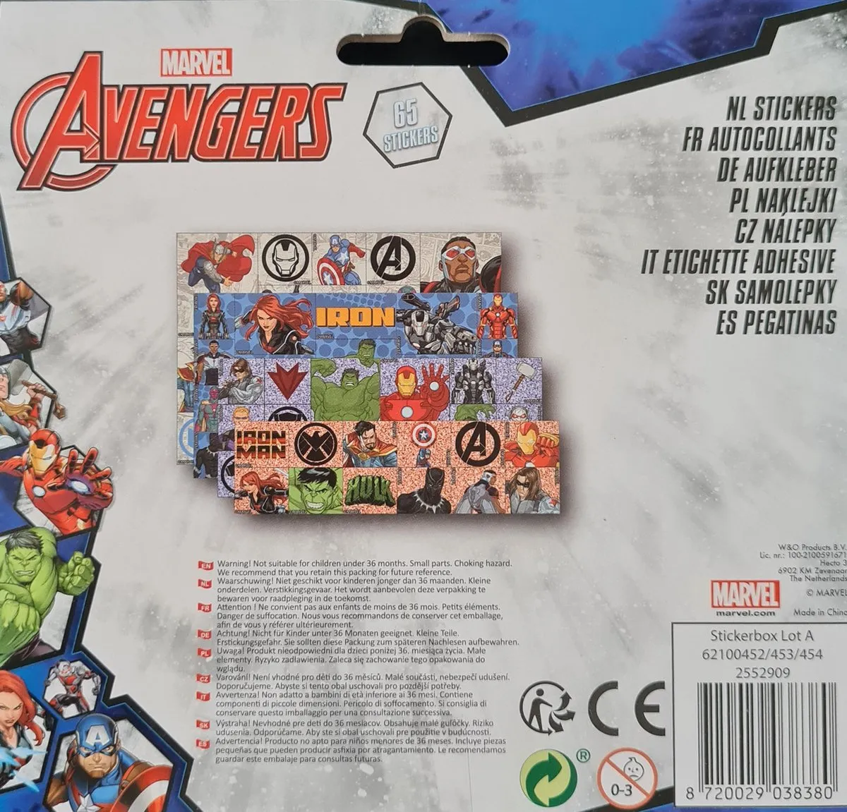 Marvel Avengers Stickers Multicolor
