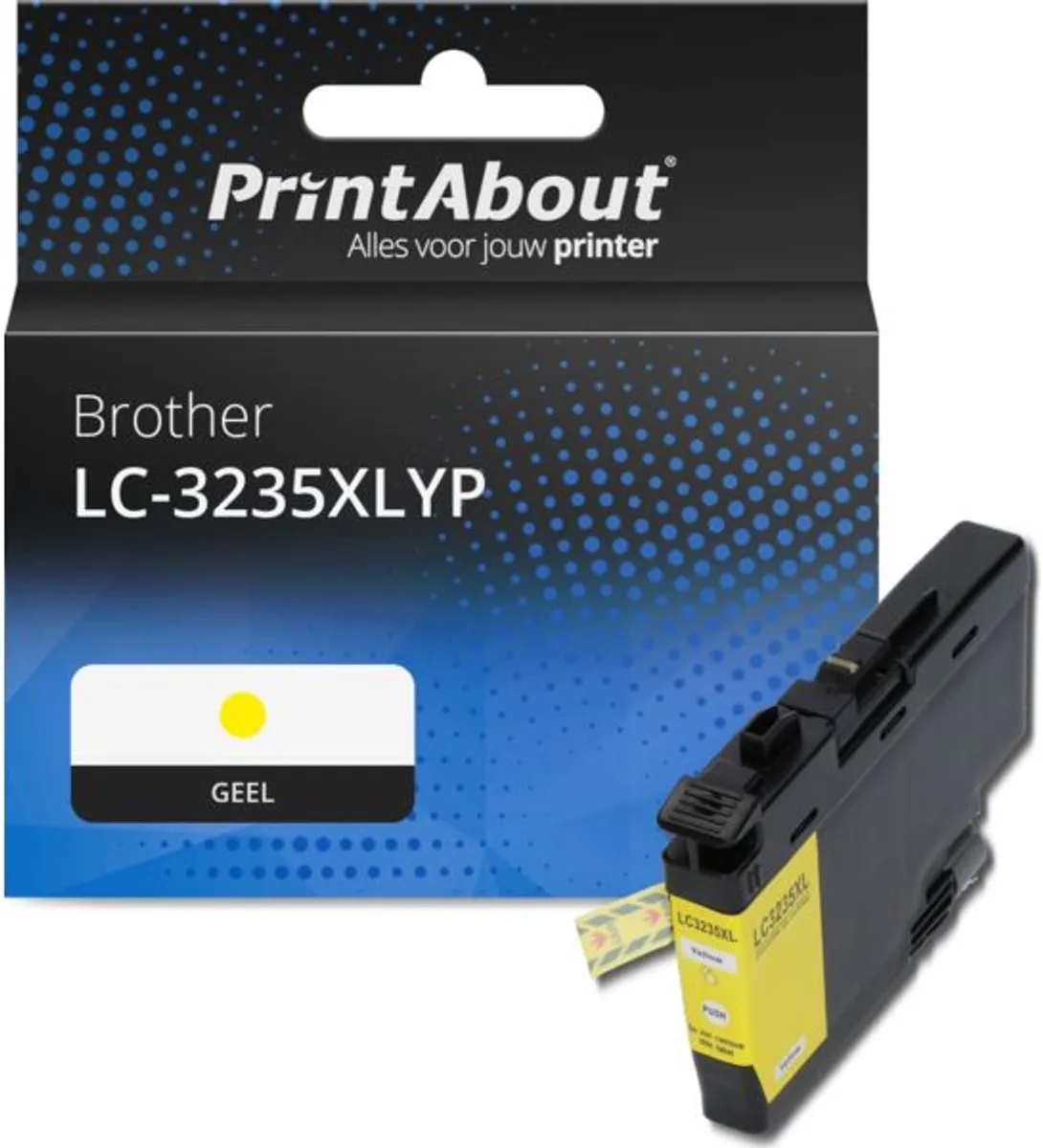 PrintAbout Brother LC-3235XLYP Inktcartridge Geel