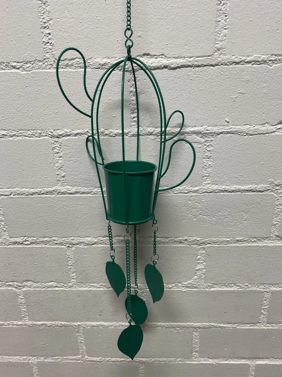 Metalen plantenhanger "cactus"